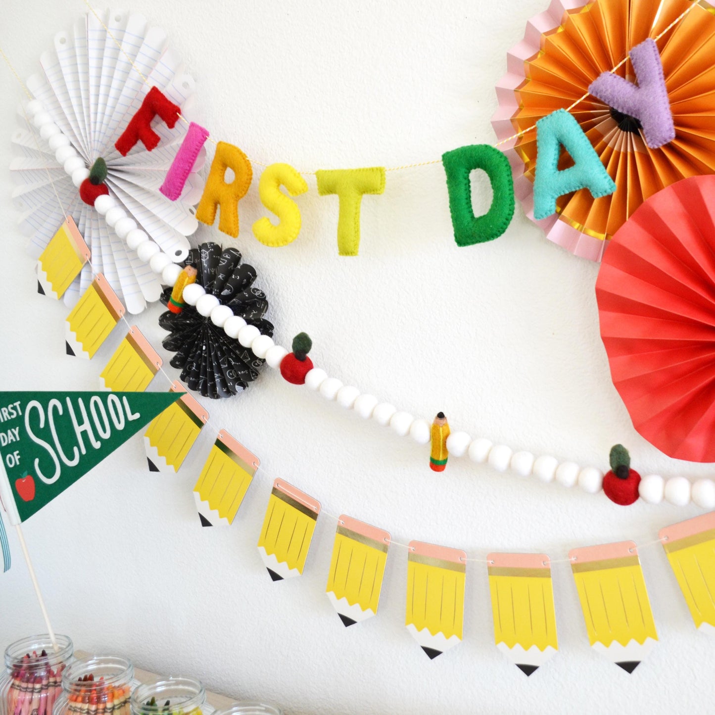 First Day of School Felt Banner
