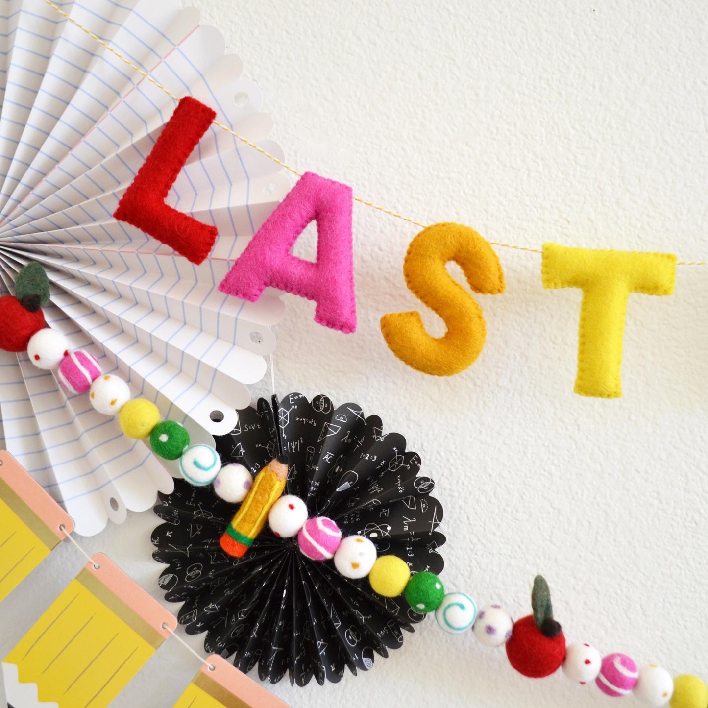 Last Day of School Felt Banner