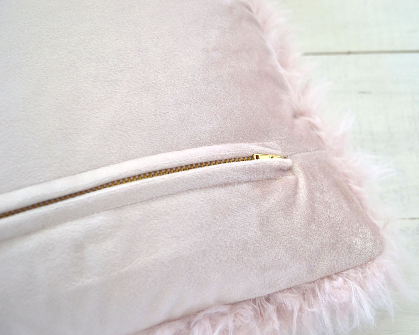 Blush Faux Fur Pillow Cover - Pink Fur Pillow, Fur Pillow, Blush Lumbar Pillow, Blush Pink Pillow, Pink Throw Pillow, Pink Girls Pillow,