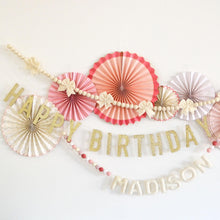 Felt Garland | Felt Bow Garland | Boho Decor | Reusable Happy Birthday Banner |  Birthday Party Decor | Name Garland | Personalized Banner