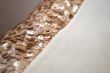Sequin Pillow Cover - Champagne Sequin - 20" x 20", Decorative Pillow, Throw Pillow, Sparkle Pillow, Champagne Gold Pillow, Sequin Pillow