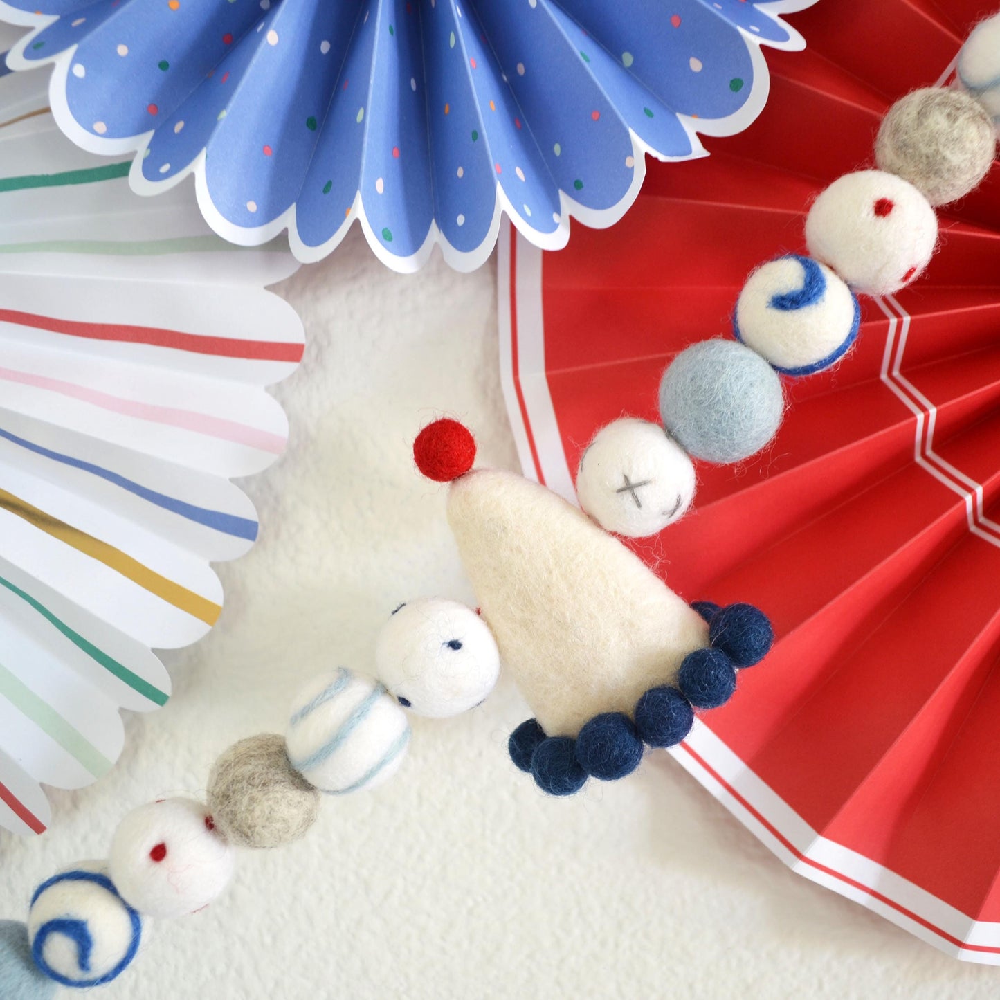 Happy Birthday Banner | Birthday Banner | Birthday Garland | Reusable Birthday Party Decoration |  Party Hat | Happy Birthday Felt Garland