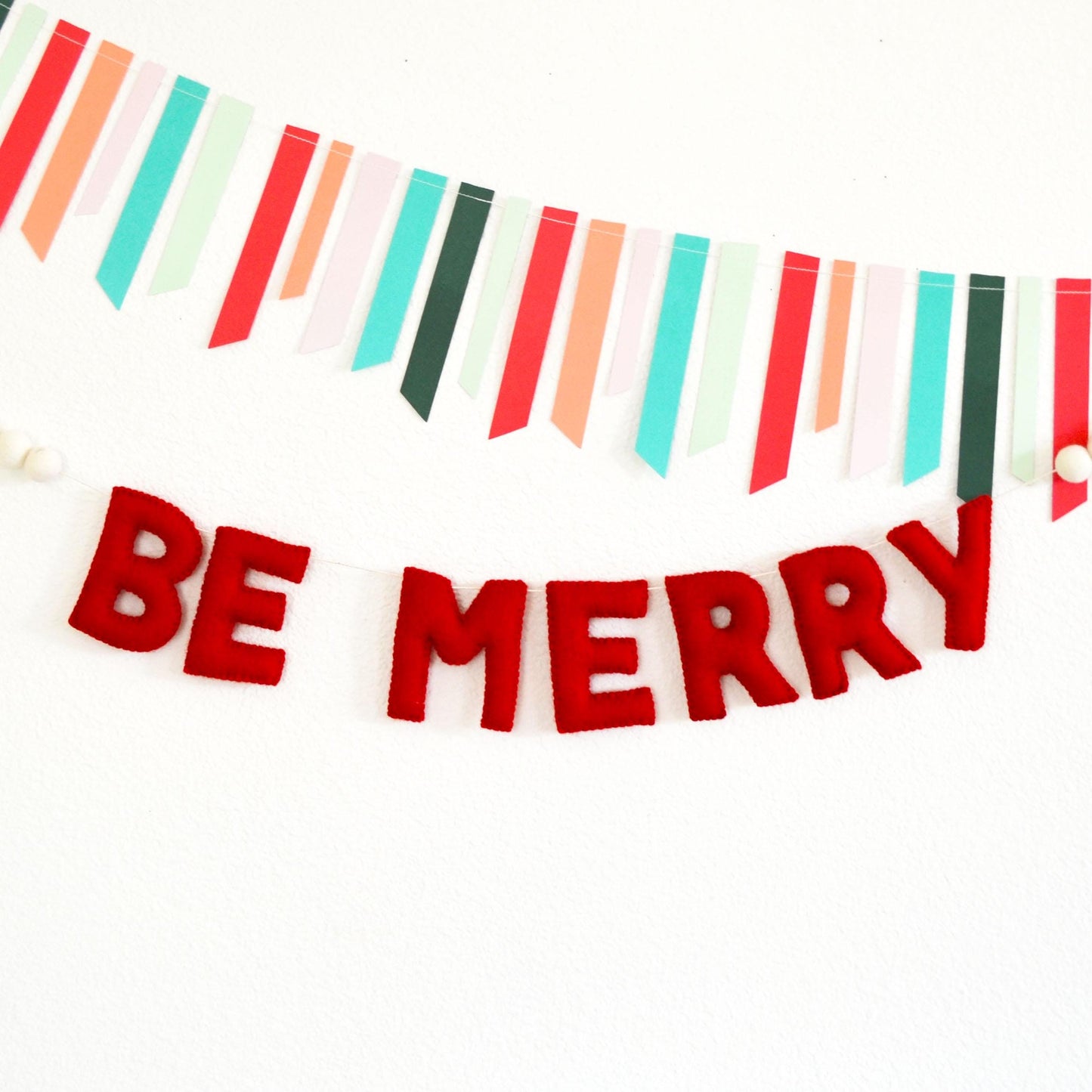 Chistmas Felt Banner - BE MERRY
