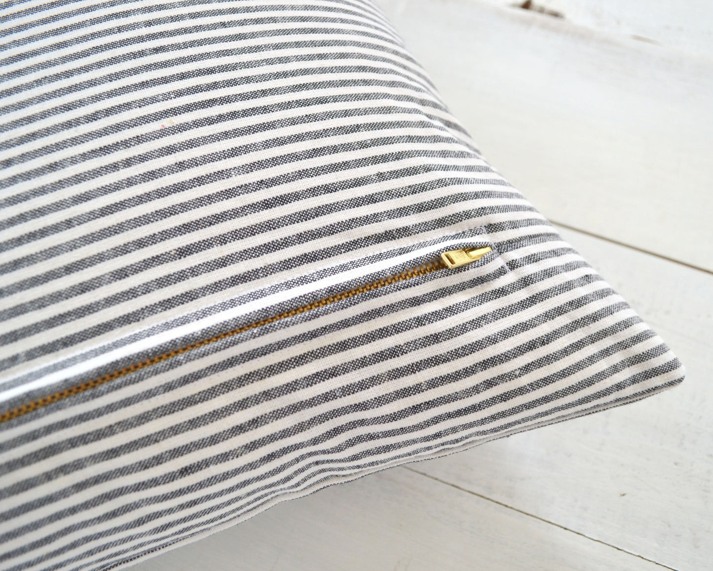 Black Pinstripe Pillow - Black and White Pillow, Stripe Pillow, Black and White Striped Throw Pillow, Decorative Pillow, Farmhouse Pillow