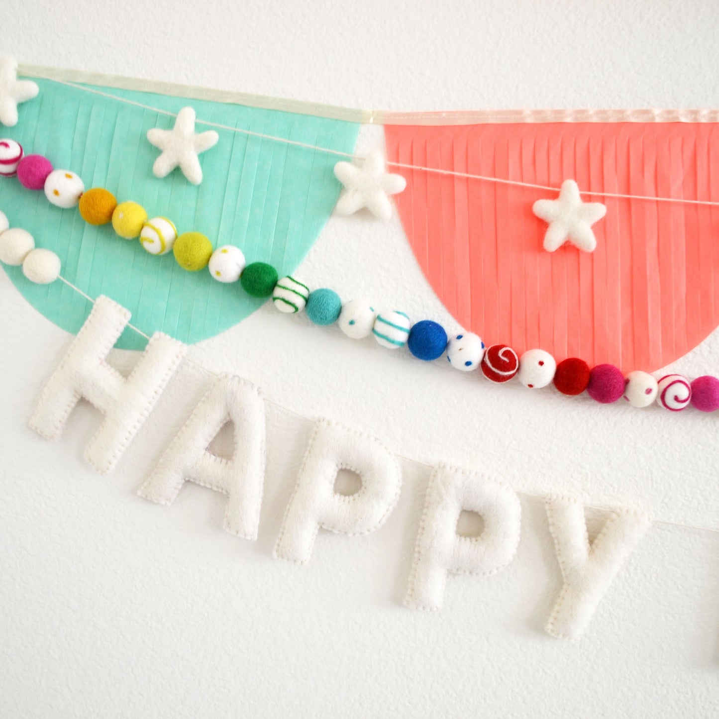 Happy Birthday Banner | Happy Birthday Sign | Felt Garland | Birthday Decoration | Happy Birthday Banner Personalized | Party Decoration