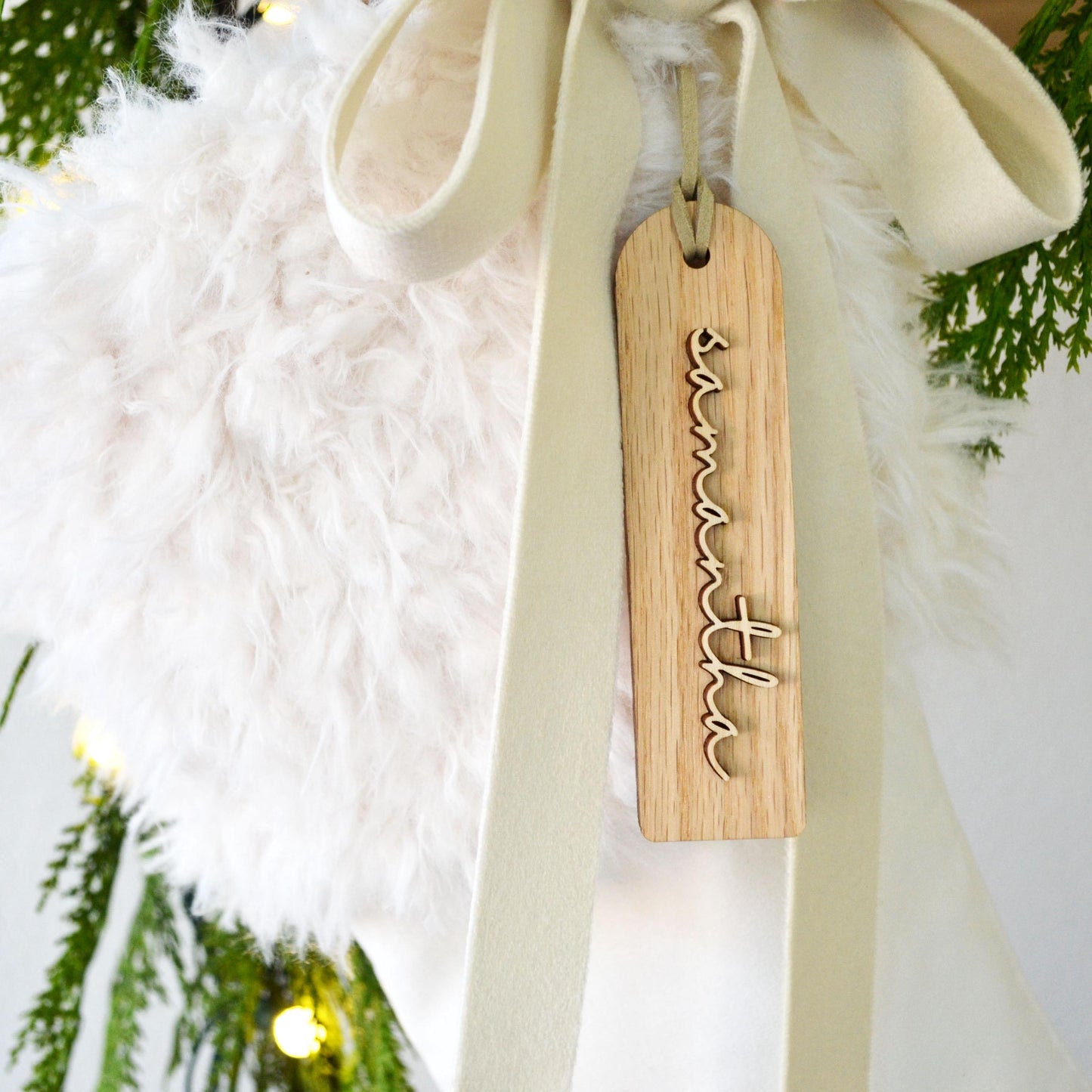 Fur Christmas Stocking- Christmas Stocking, Stocking, Dog Stocking, Kids Stocking, Children's Stocking, Ivory Faux Fur Stocking, Stockings