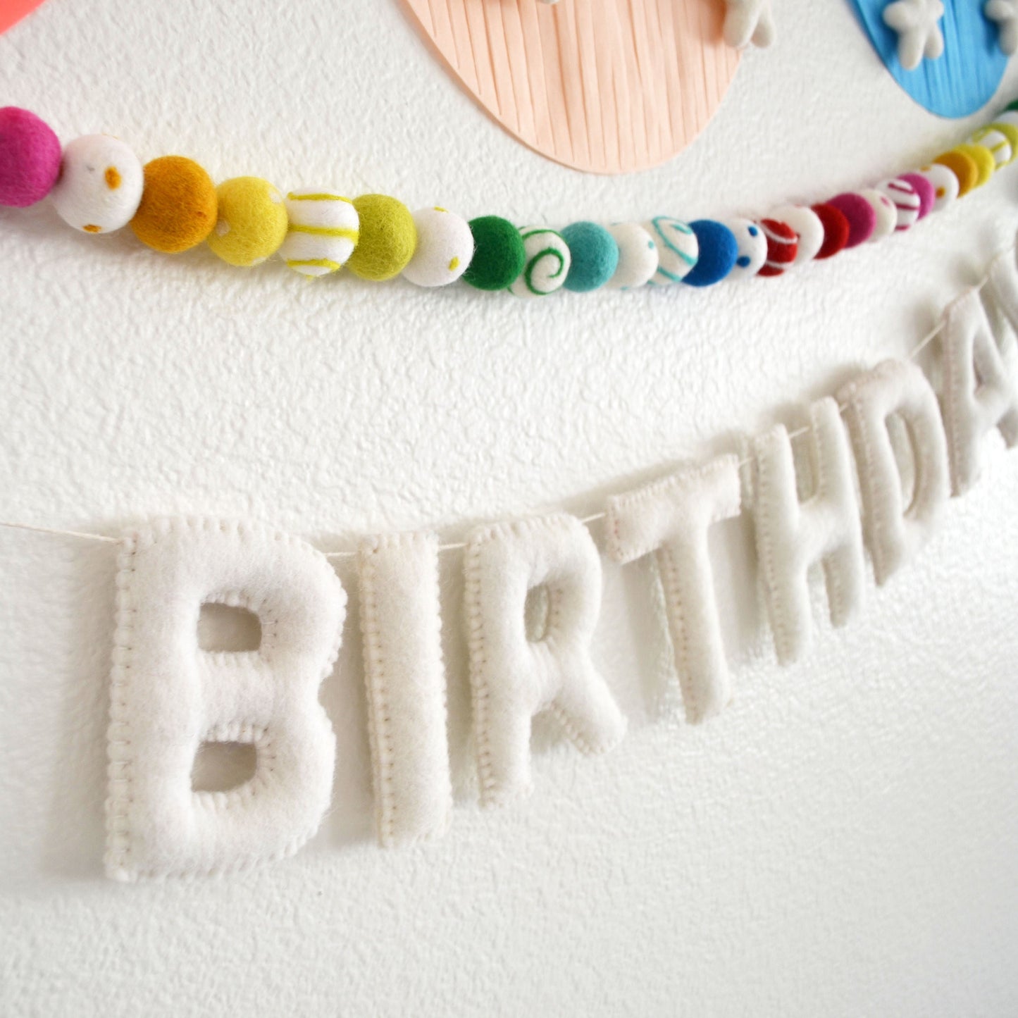 Happy Birthday Banner | Happy Birthday Sign | Felt Garland | Birthday Decoration | Happy Birthday Banner Personalized | Party Decoration