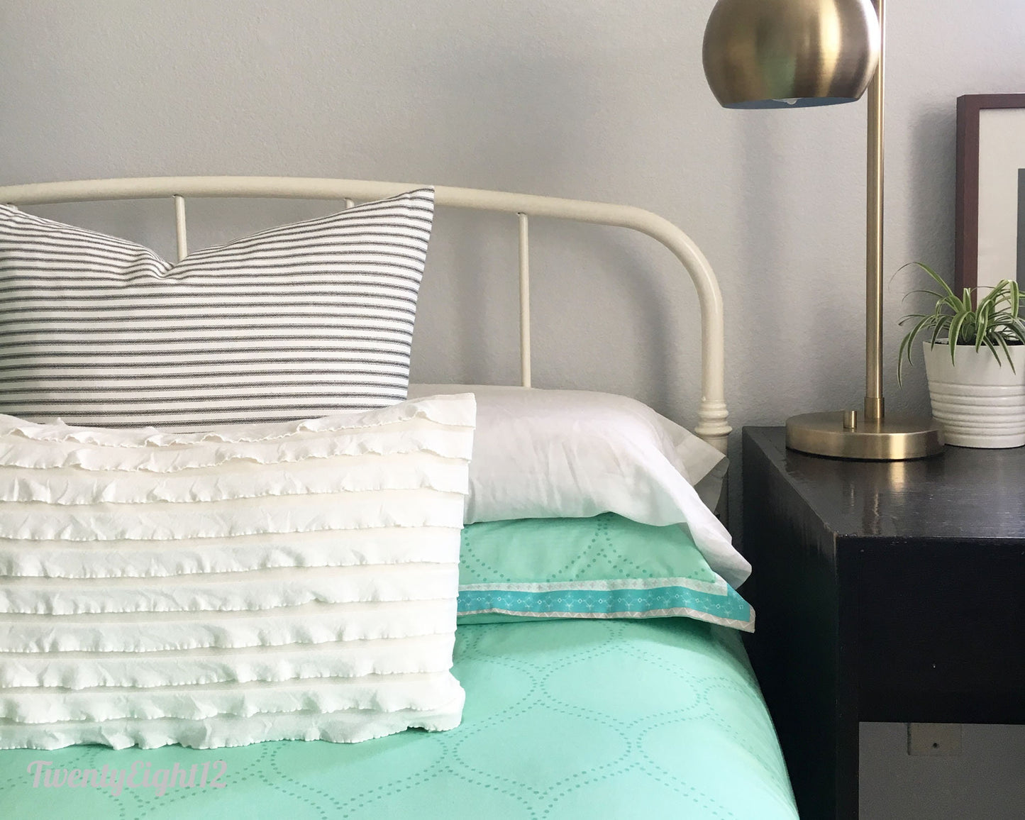 White Ruffle Pillow Cover - Farmhouse Pillow, White Pillow Cover, Nursery Pillow, Girls Room Decor, Boho Pillow, Ruffle Pillow