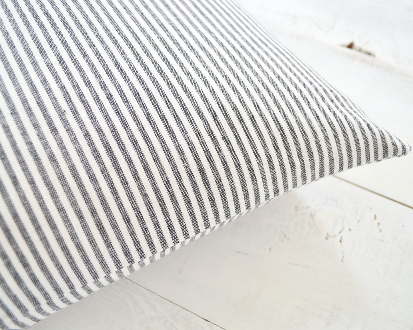 Black Pinstripe Pillow - Black and White Pillow, Stripe Pillow, Black and White Striped Throw Pillow, Decorative Pillow, Farmhouse Pillow