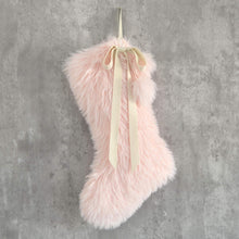 Christmas Stocking Faux Fur | Personalized Christmas Stocking |  Faux Fur Stocking | Fur Stocking | Cozy Rustic Fur Christmas Stocking