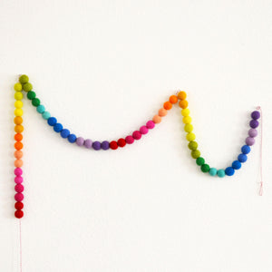 Happy Birthday Felt Ball Garland - Birthday Garland, HAPPY BIRTHDAY banner, Party Garland, Birthday Decor, Party Decor, Felt