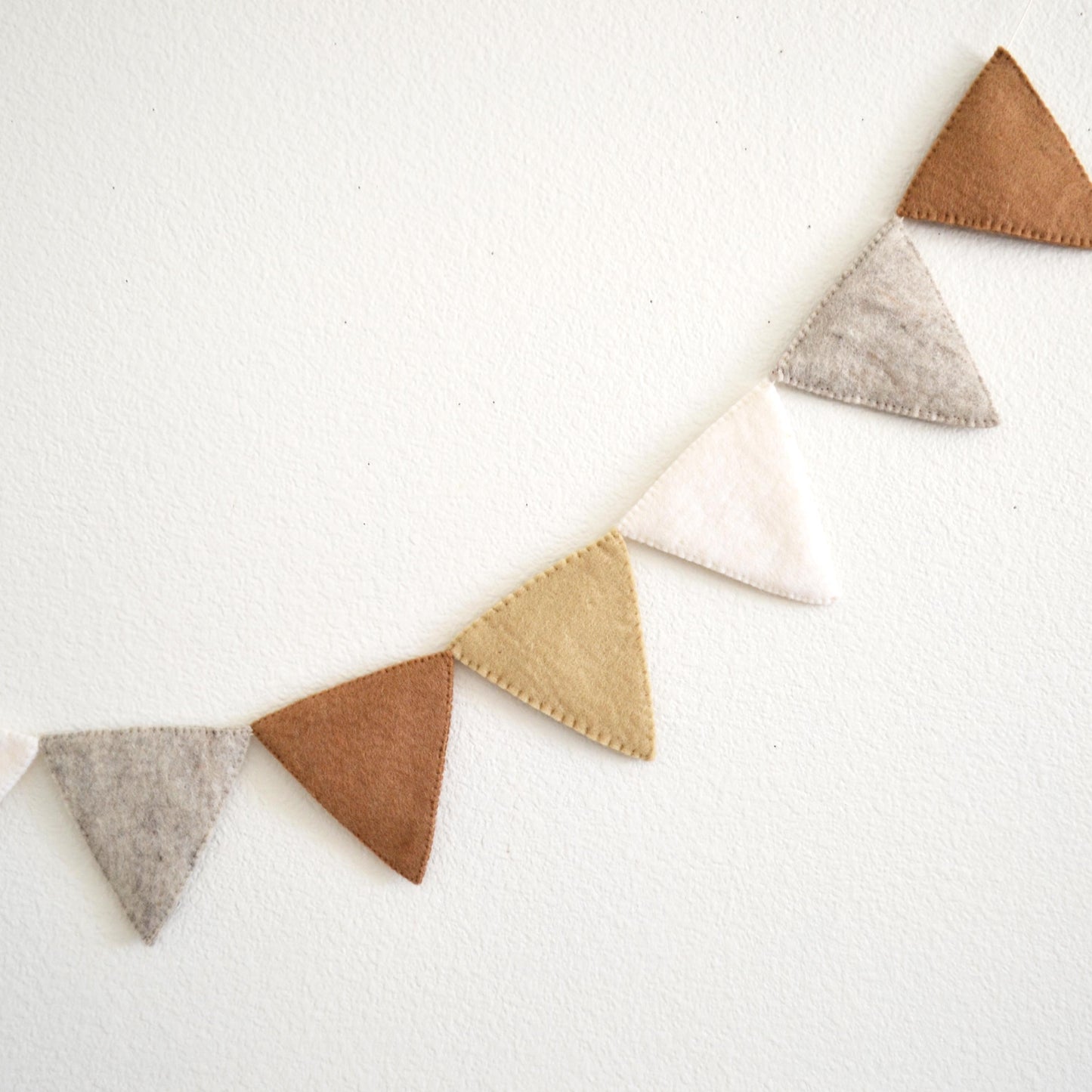 Neutral Felt Pennant Flag Banner