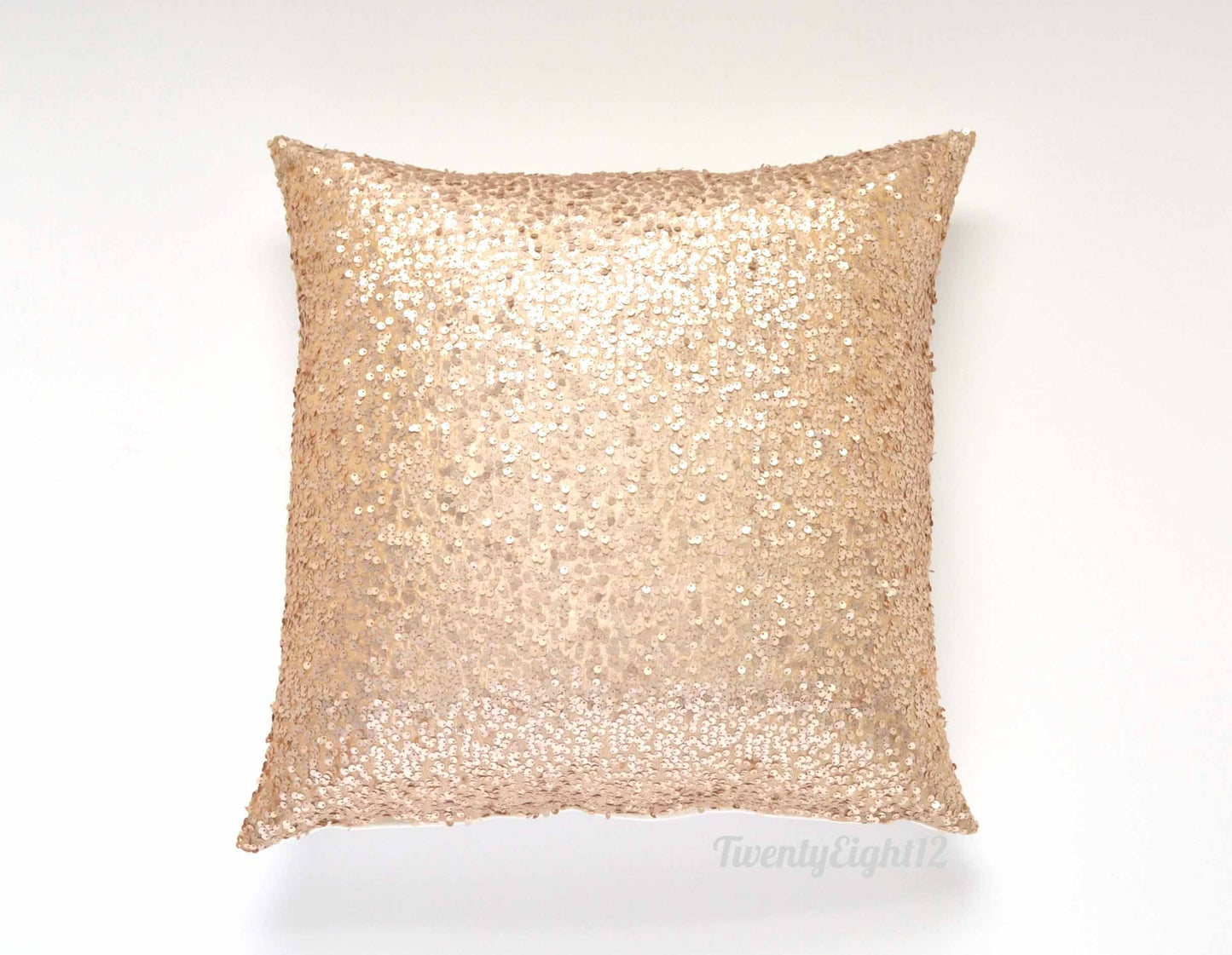 Sequin Pillow Cover - Champagne Sequin - 20" x 20", Decorative Pillow, Throw Pillow, Sparkle Pillow, Champagne Gold Pillow, Sequin Pillow