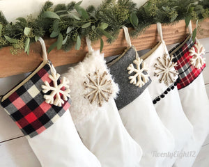 Personalized Christmas Stocking, Christmas Stocking, Stockings, Stocking, Dog Christmas Stocking, Personalized Stocking, Red Plaid Stocking