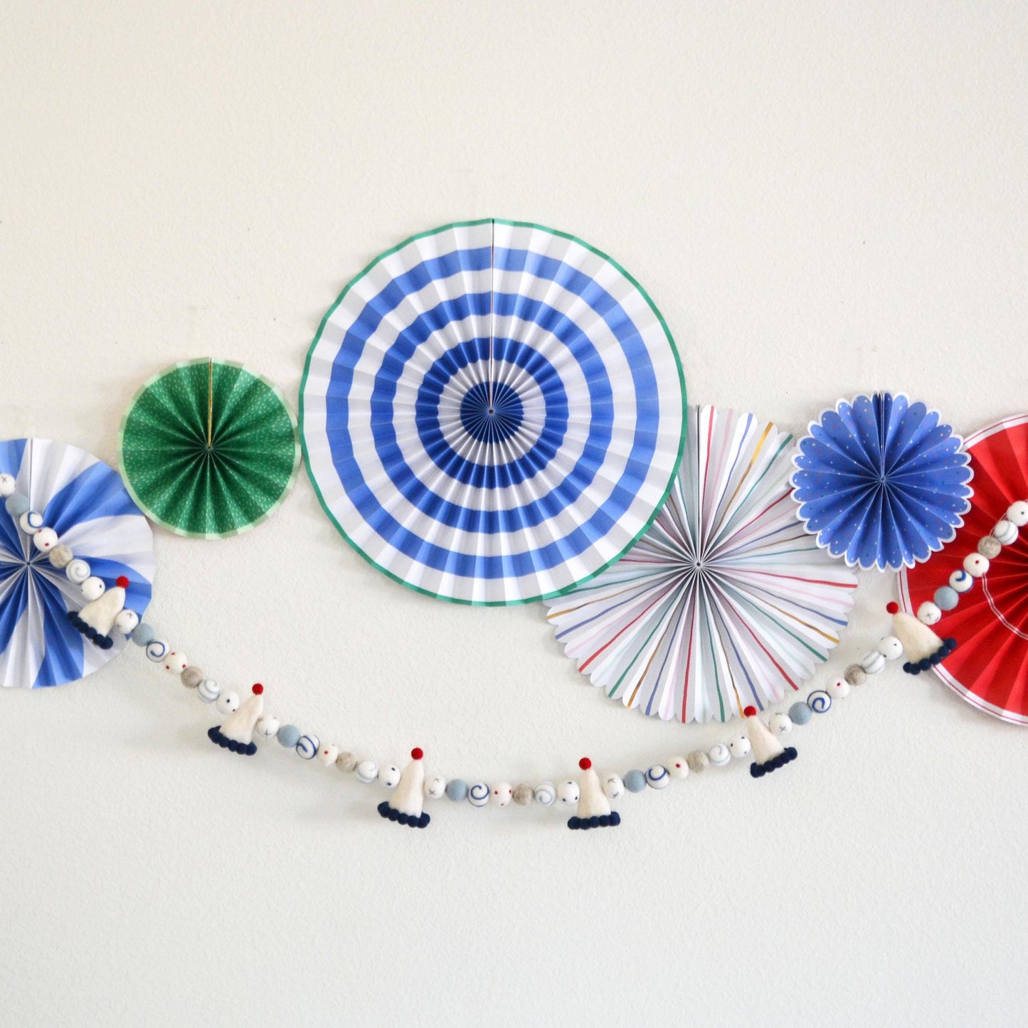 Happy Birthday Banner | Birthday Banner | Birthday Garland | Reusable Birthday Party Decoration |  Party Hat | Happy Birthday Felt Garland