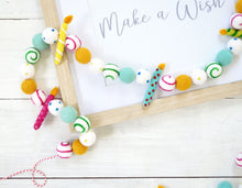 Felt Ball Garland - Birthday Garland, Birthday Party Decoration, Birthday Candles, Birthday Decor, Party Decor, Felt Garland, Party Candles