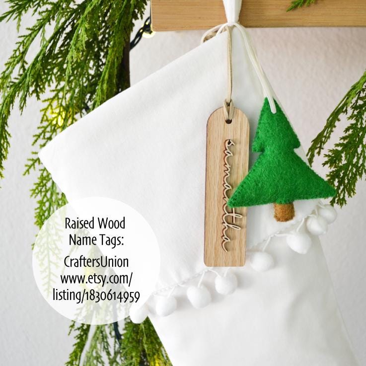 Christmas Stockings -Personalized Christmas Stocking, Christmas Decor, White Christmas Stocking, Velvet Stocking, Pom Pom Stocking