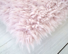 Blush Faux Fur Pillow Cover - Pink Fur Pillow, Fur Pillow, Girls Room Decor, Blush Pillow, Blush Pink Pillow, Nursery Pillow, Pink Pillow