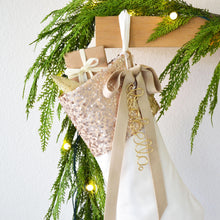 Velvet Christmas Stocking – Luxury Holiday Stocking with Sequins & Embellishment