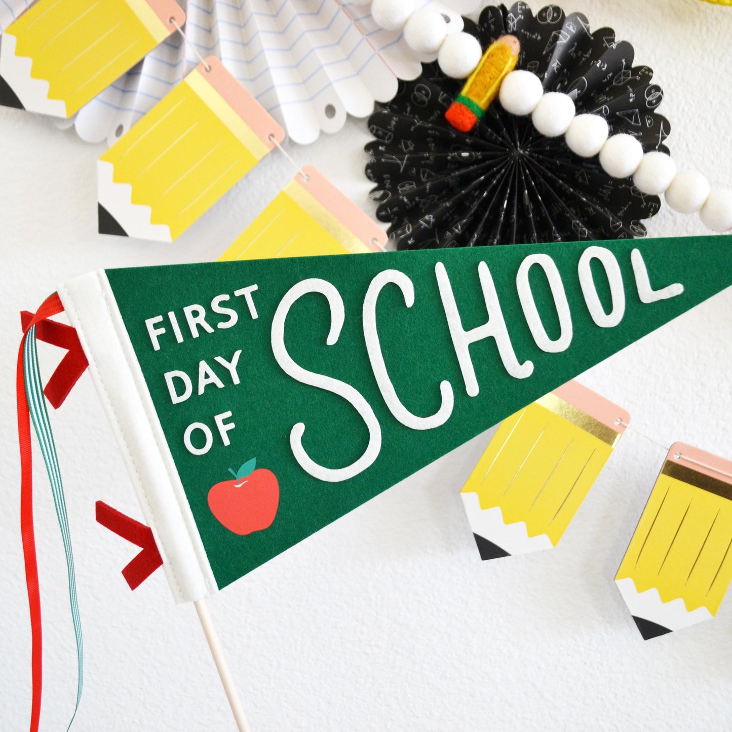 First Day of School Felt Banner