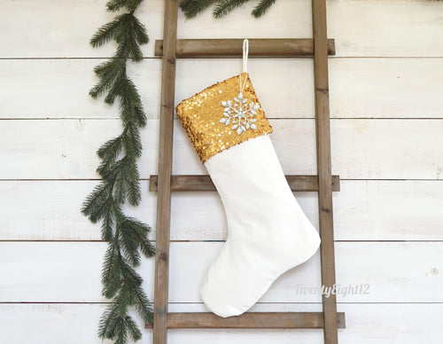 Personalized Christmas Stocking, Christmas Stocking, Stockings, Stocking, Dog Christmas Stocking, Personalized Stocking, Gold Sequin