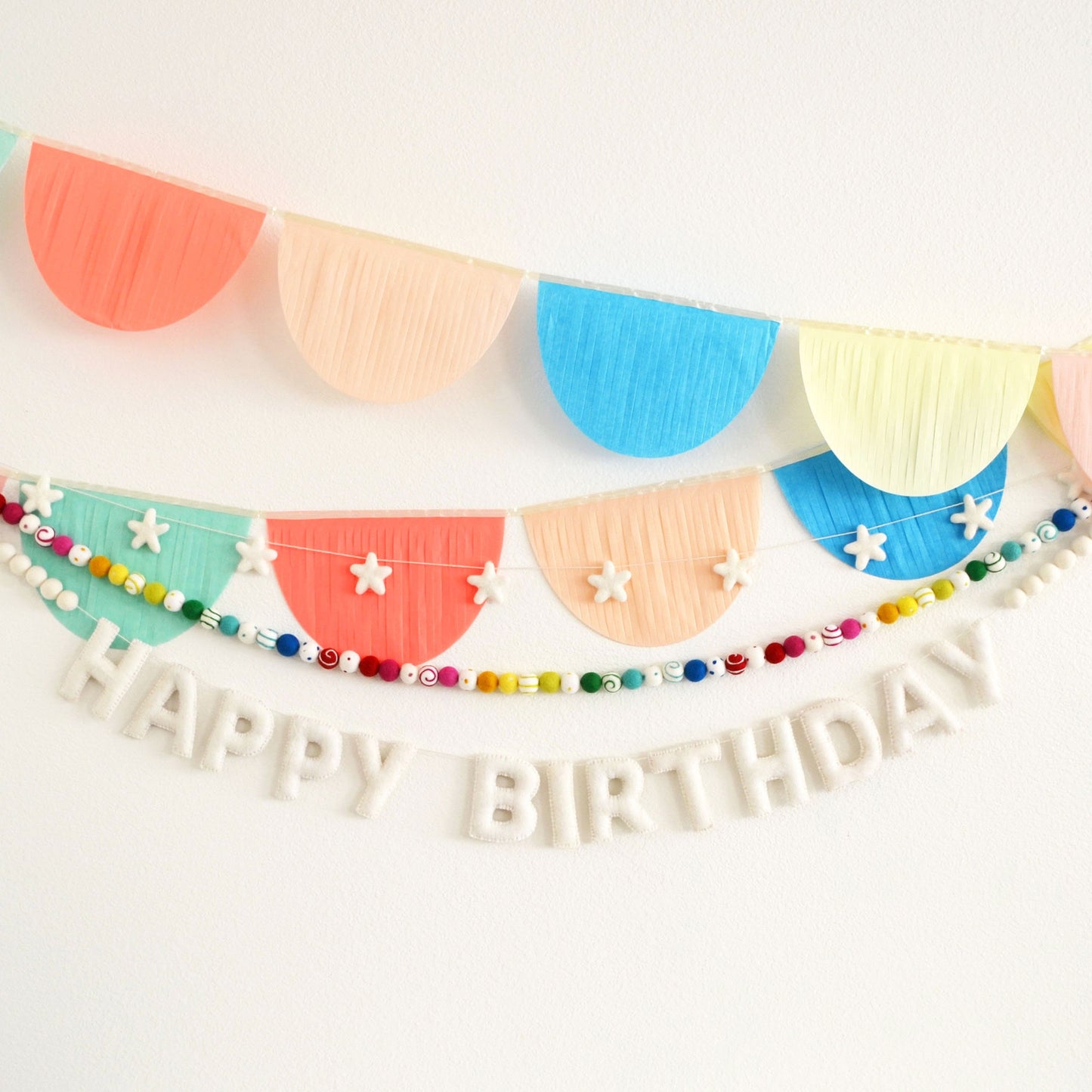 Happy Birthday Banner | Happy Birthday Sign | Felt Garland | Birthday Decoration | Happy Birthday Banner Personalized | Party Decoration