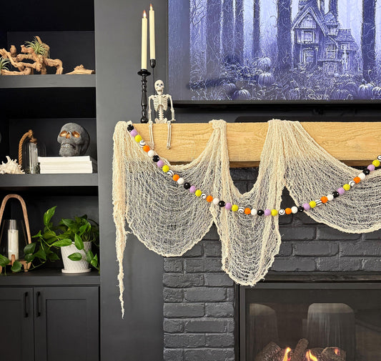 Halloween Felt Ball Garland