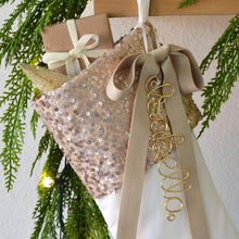 Velvet Christmas Stocking – Luxury Holiday Stocking with Sequins & Embellishment