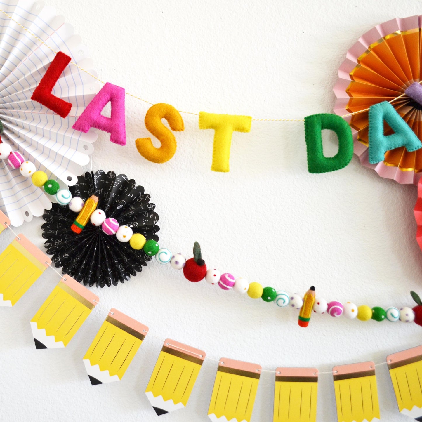 Last Day of School Felt Banner