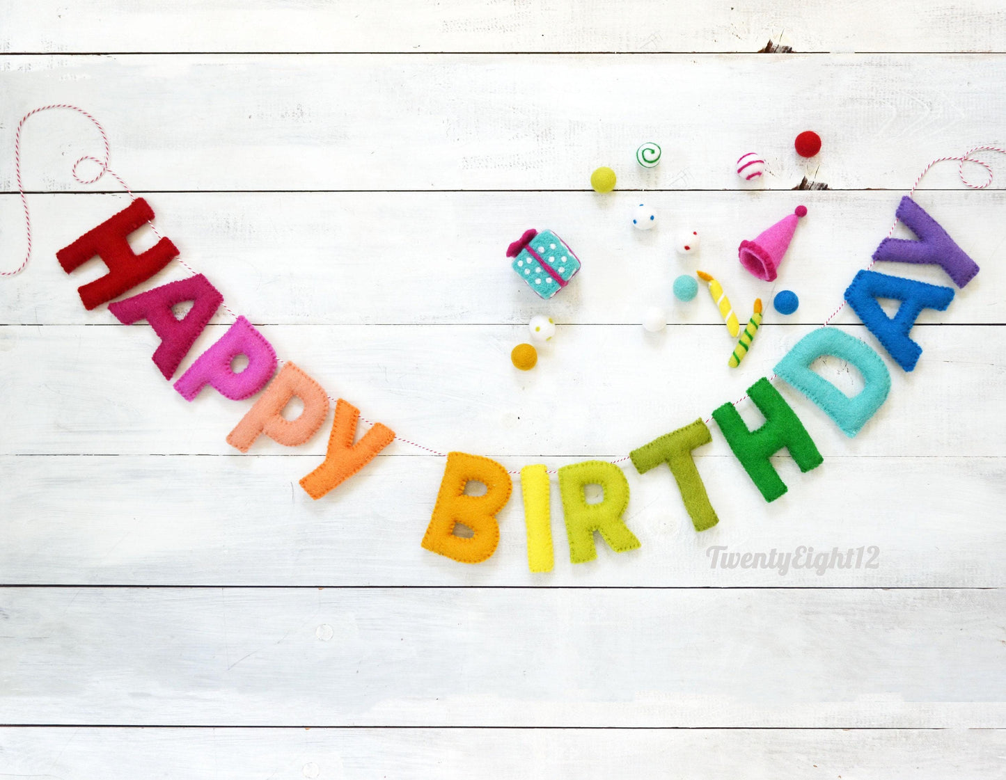 Happy Birthday Banner | Happy Birthday Sign | Felt Garland | Birthday Decoration | Happy Birthday Banner Personalized | Party Decoration