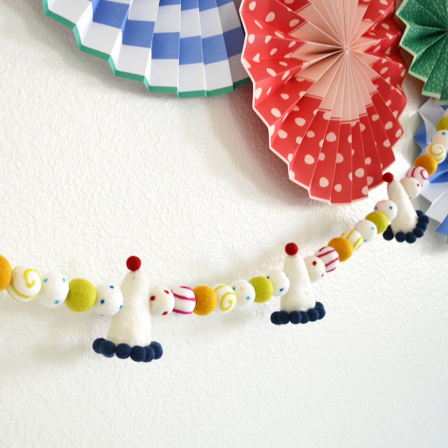 Happy Birthday Banner | Birthday Banner | Birthday Garland | Reusable Birthday Party Decoration |  Party Hat | Happy Birthday Felt Garland