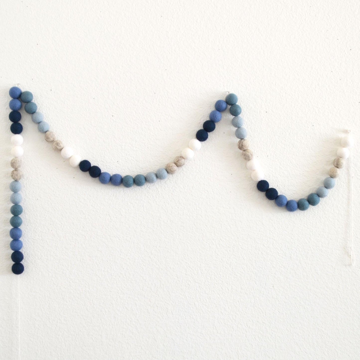 Happy Birthday Felt Banner or Blue Ombré Felt Ball Garland or Tan Felt Pennant Flag Banner