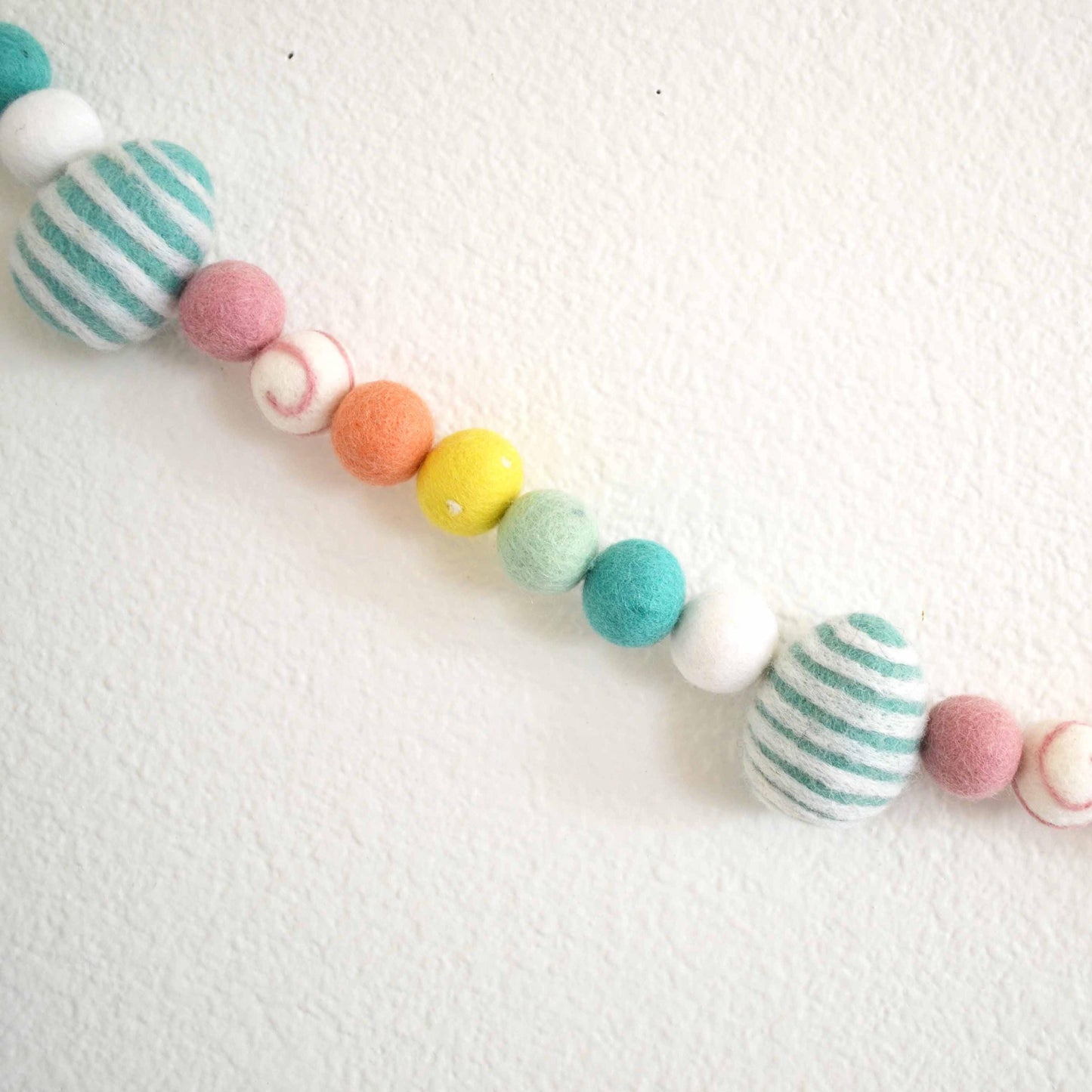 Easter Felt Ball Garland - Easter Eggs