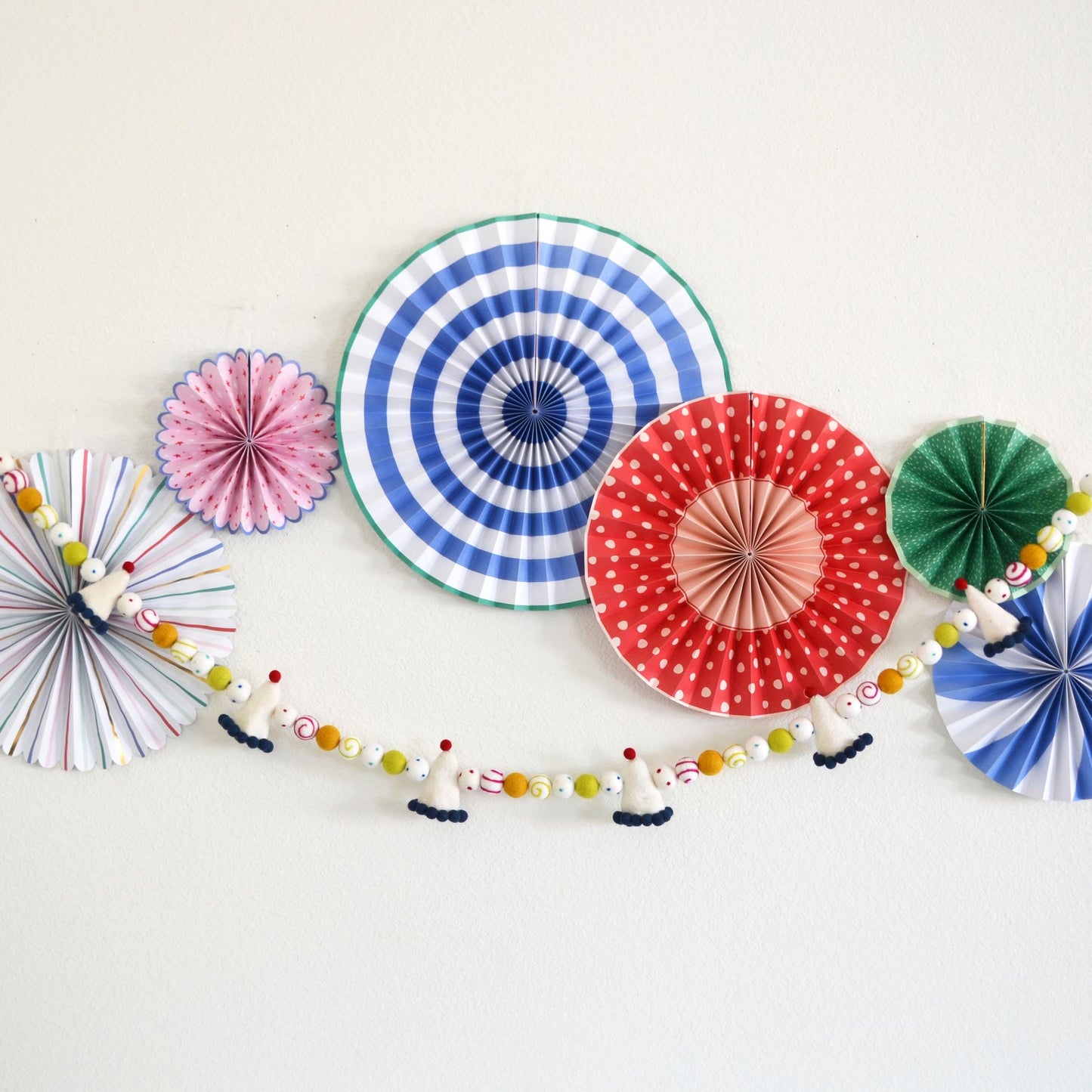 Happy Birthday Banner | Birthday Banner | Birthday Garland | Reusable Birthday Party Decoration |  Party Hat | Happy Birthday Felt Garland