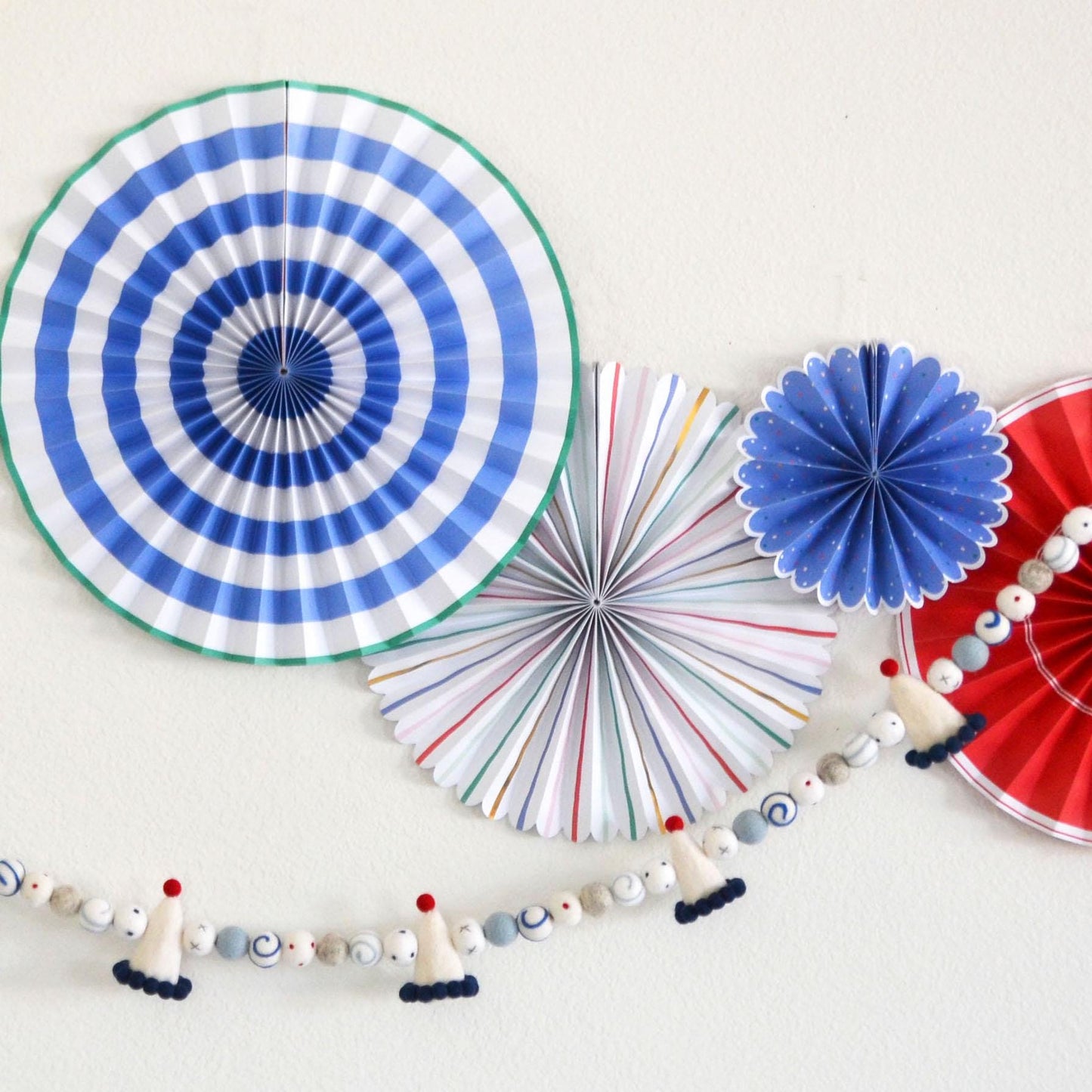 Happy Birthday Banner | Birthday Banner | Birthday Garland | Reusable Birthday Party Decoration |  Party Hat | Happy Birthday Felt Garland