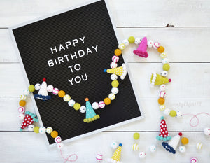 Happy Birthday Banner | Birthday Banner | Birthday Garland | Birthday Party Decoration | Felt Birthday Banner | Happy Birthday Felt Banner