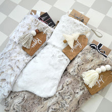 Christmas Stockings - Fur Stocking - Faux Fur Stockings, Boho Stockings, Stocking, Stocking Stuffers, Stocking Fillers, Christmas Gifts