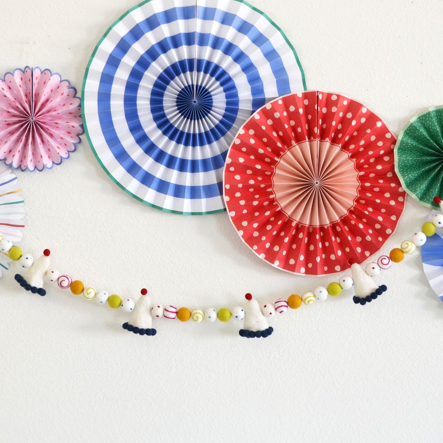 Happy Birthday Banner | Birthday Banner | Birthday Garland | Reusable Birthday Party Decoration |  Party Hat | Happy Birthday Felt Garland