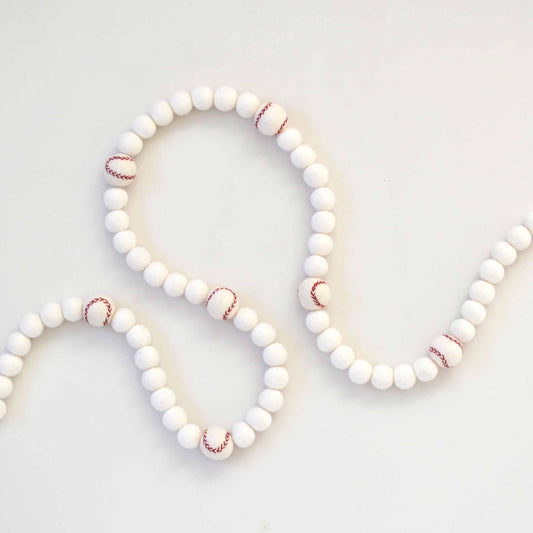 Felt Ball Garland - Baseballs