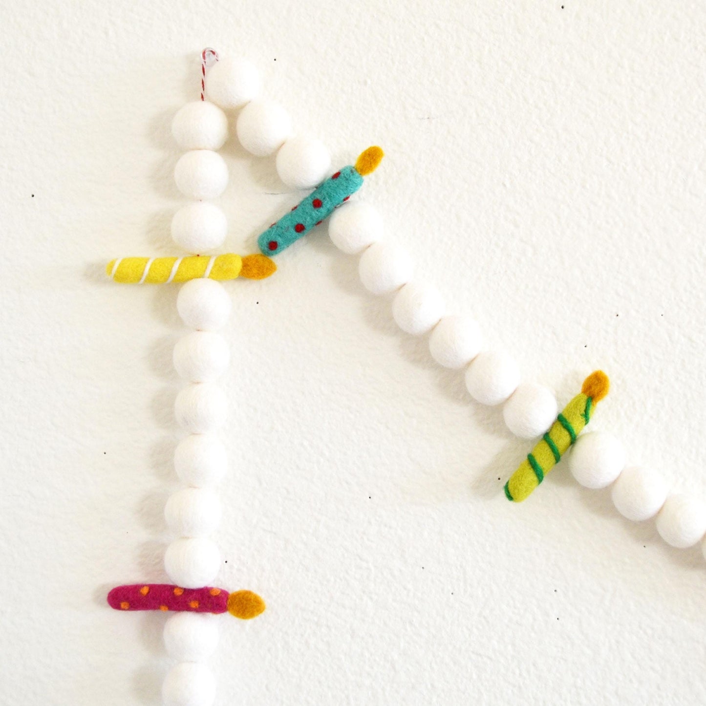 Felt Candles Felt Banner for Birthday Celebration and Parties