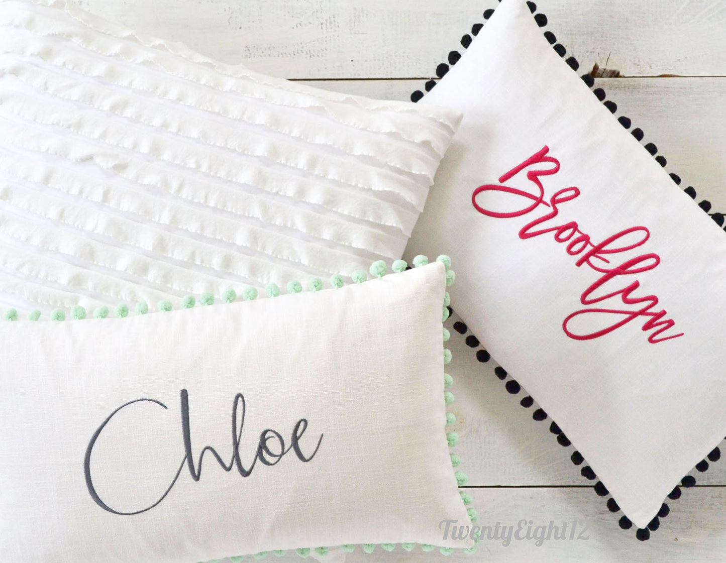 White Ruffle Pillow Cover - Farmhouse Pillow, White Pillow Cover, Nursery Pillow, Girls Room Decor, Boho Pillow, Ruffle Pillow