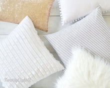 Light Gray Pom Pom Pillow Cover -  20" x 20" - Gray Pom Pom Pillow, Nursery Decor, Nursery Pillow, Girls Room Decor, Kids Pillow,  Pillows