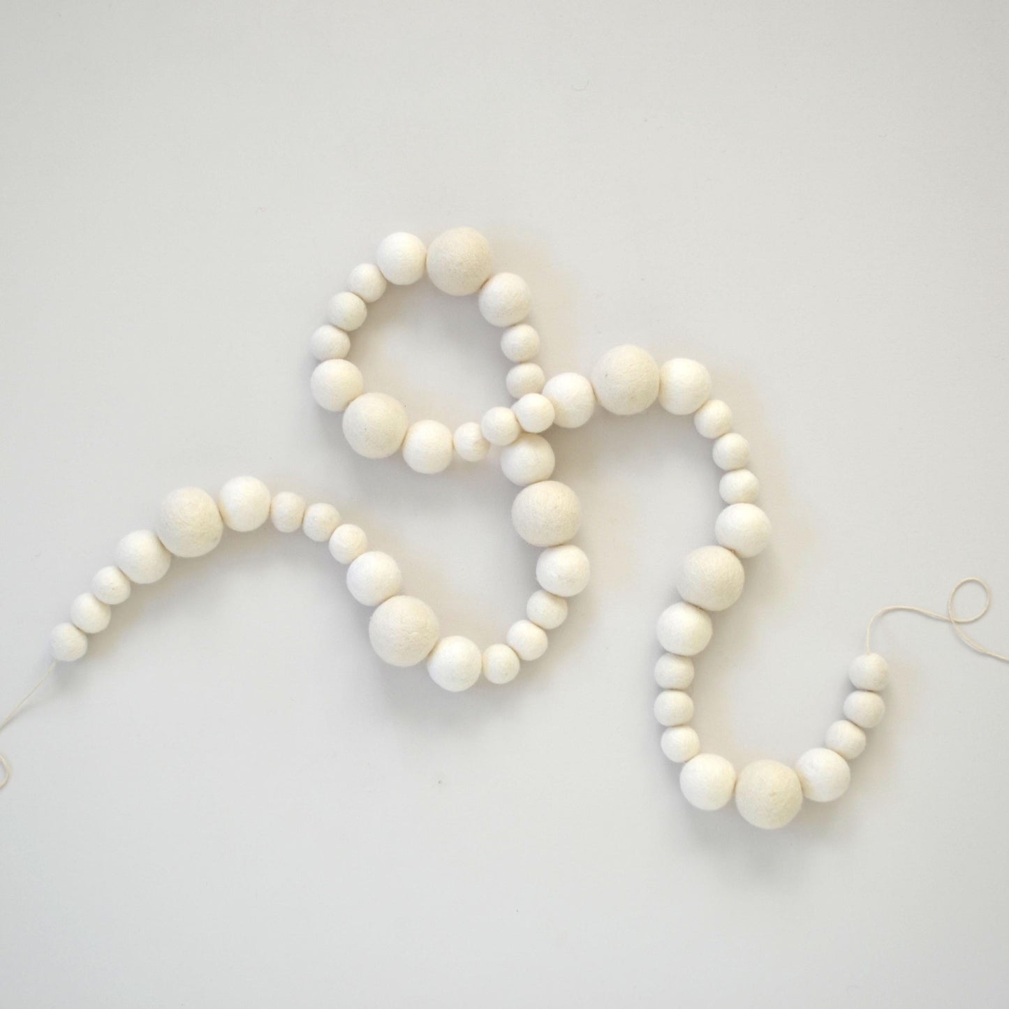 White Happy Birthday Felt Banner or Boho Felt Garland or Neutral Felt Flag Banner