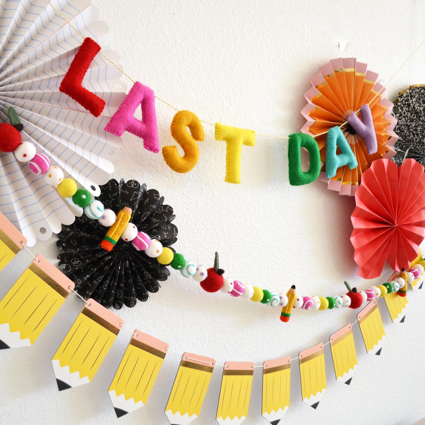 Last Day of School Felt Banner