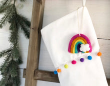 Christmas Stocking- Boho Christmas Stocking, Girls Stocking, Bohemian Christmas Stocking, Personalized Stocking, Rainbow Stocking, Stockings