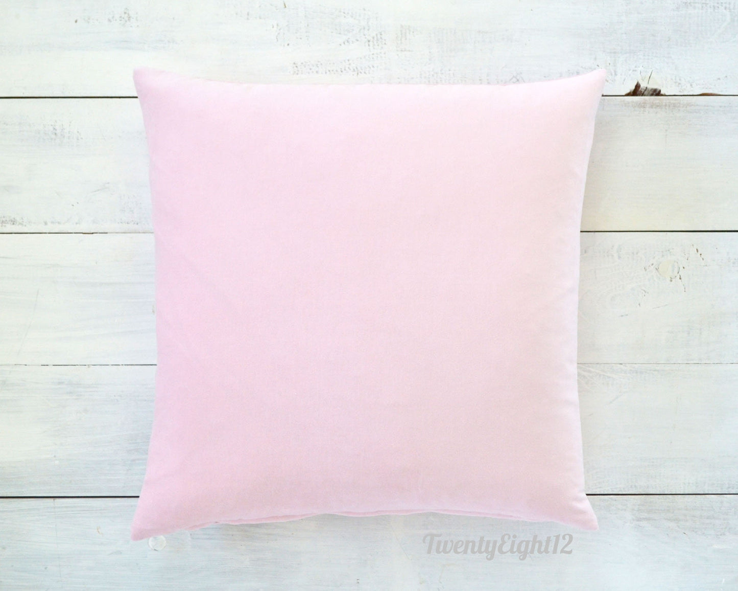 Decorative Velvet Pillow Cover - Baby Pink Velvet Pillow, Throw Pillow, Pillows,20" x 20" Pillow, Velvet Pillow, Pink Pillow, Pillow