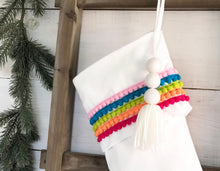 Velvet Christmas Stocking - Handmade Bohemian Girls Stocking