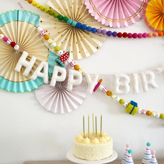Happy Birthday Banner | Happy Birthday Sign | Felt Garland | Birthday Decoration | Happy Birthday Banner Personalized | Party Decoration