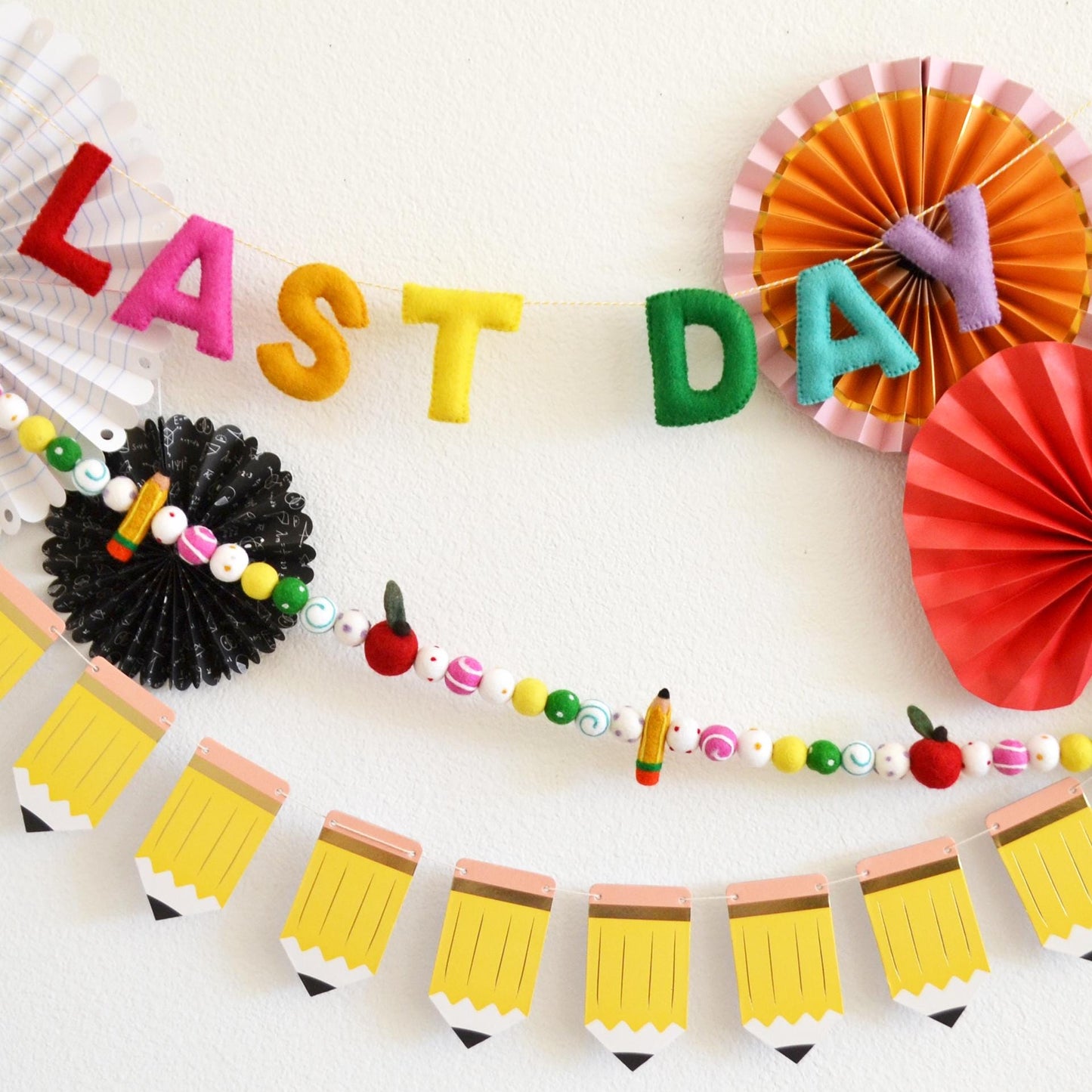 Last Day of School Felt Banner