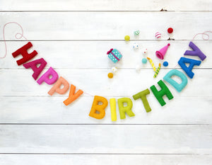 Happy Birthday Banner | Happy Birthday Sign | Felt Garland | Birthday Decoration | Happy Birthday Banner Personalized | Party Decoration
